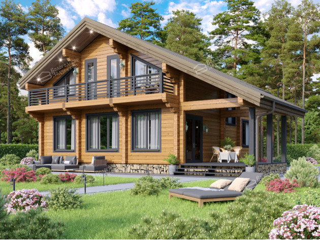 Дом из клееного бруса VZ-370